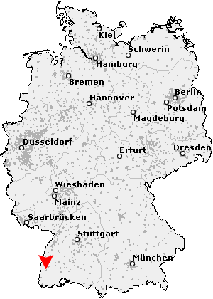 Postleitzahl Freiburg im Breisgau - Baden Württemberg (PLZ Deutschland)