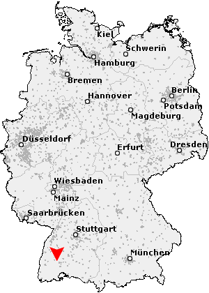 Postleitzahl Unterkirnach - Baden Württemberg (PLZ Deutschland)