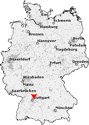 Postleitzahl Endersbach - Weinstadt (PLZ Deutschland)