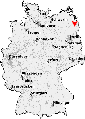 Postleitzahl Damme - Grünow (PLZ Deutschland)