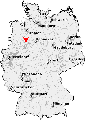 Postleitzahl Hüllhorst - Nordrhein Westfalen (PLZ Deutschland)