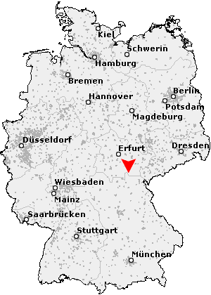 Thüringer Wald Karte Deutschland | Landkarte